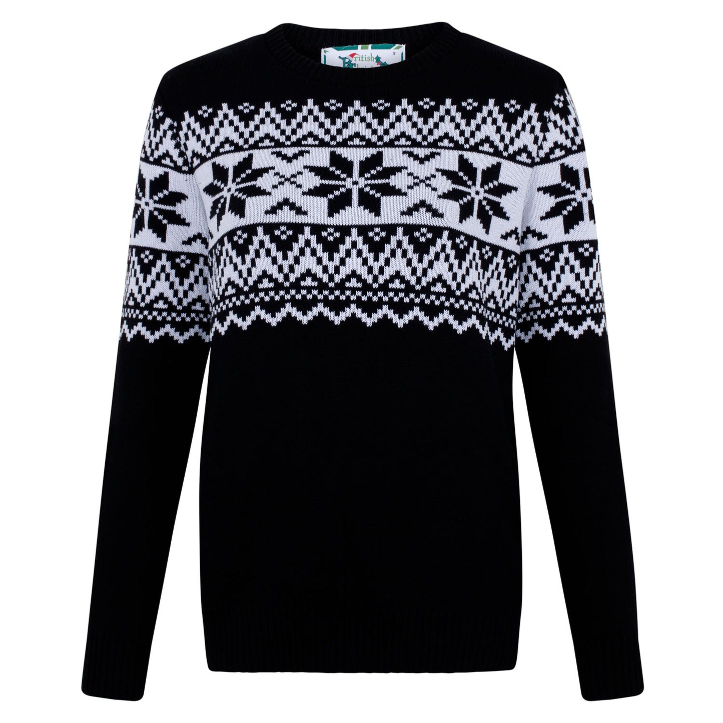 The Nordic Fairisle Women s Eco Christmas Jumper Black